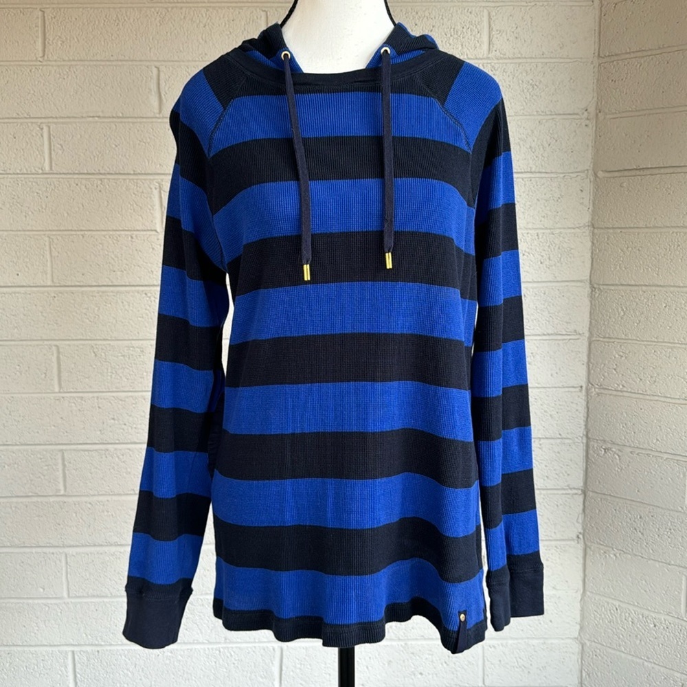 Lauren Ralph Lauren Blue and Black Striped Hoodie